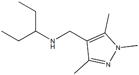 pentan-3-yl[(1,3,5-trimethyl-1H-pyrazol-4-yl)methyl]amine Struktur