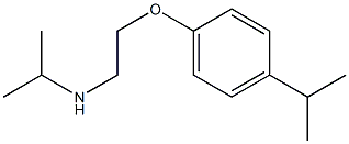 propan-2-yl({2-[4-(propan-2-yl)phenoxy]ethyl})amine Struktur