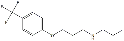 propyl({3-[4-(trifluoromethyl)phenoxy]propyl})amine Struktur