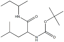 tert-butyl 1-[(sec-butylamino)carbonyl]-3-methylbutylcarbamate Struktur