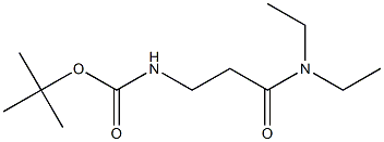 tert-butyl 3-(diethylamino)-3-oxopropylcarbamate Struktur