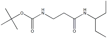 tert-butyl 3-[(1-ethylpropyl)amino]-3-oxopropylcarbamate Struktur