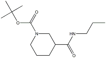 tert-butyl 3-[(propylamino)carbonyl]piperidine-1-carboxylate Struktur