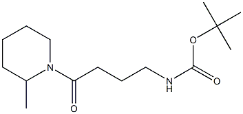 tert-butyl 4-(2-methylpiperidin-1-yl)-4-oxobutylcarbamate Struktur