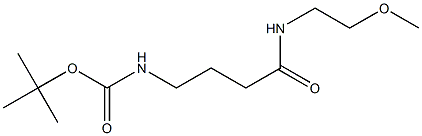 tert-butyl 4-[(2-methoxyethyl)amino]-4-oxobutylcarbamate Struktur