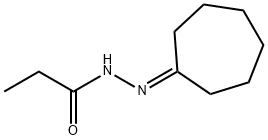 Propanoic  acid,  2-cycloheptylidenehydrazide Struktur