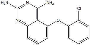 2,4-Quinazolinediamine,  5-(2-chlorophenoxy)- Struktur