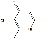 3-chloro-2,6-dimethyl-1H-pyridin-4-one Struktur