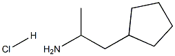 1-Methyl-2-cyclopentyl-ethylamine hydrochloride Struktur