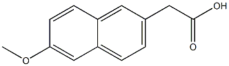 (6-Methoxy-naphthalen-2-yl)-acetic acid Struktur