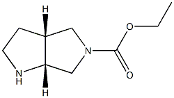 Ethyl (1R,5R)-3,6-Diazabicyclo[3.3.0]octane-3-carboxylate Struktur