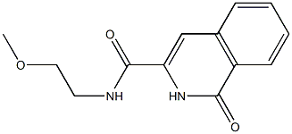 3-Isoquinolinecarboxamide,  1,2-dihydro-N-(2-methoxyethyl)-1-oxo- Struktur