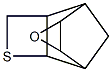 8-Oxa-3-thiatetracyclo[4.3.1.02,5.07,9]decane Struktur