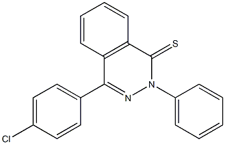 4-(4-chlorophenyl)-2-phenyl-1(2H)-phthalazinethione Struktur