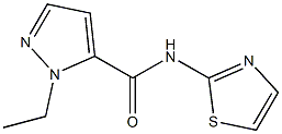 1-ethyl-N-(1,3-thiazol-2-yl)-1H-pyrazole-5-carboxamide Struktur