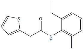 N-(2-ethyl-6-methylphenyl)-2-(2-thienyl)acetamide Struktur