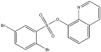 8-quinolinyl 2,5-dibromobenzenesulfonate Struktur