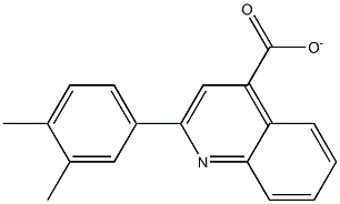 2-(3,4-dimethylphenyl)-4-quinolinecarboxylate Struktur