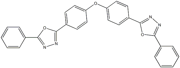 bis[4-(5-phenyl-1,3,4-oxadiazol-2-yl)phenyl] ether Struktur