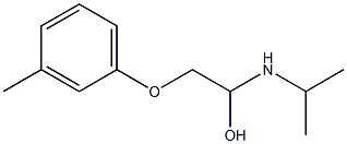 1-(isopropylamino)-2-(3-methylphenoxy)ethanol Struktur