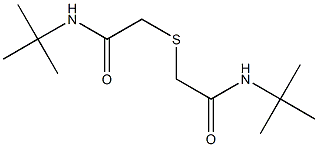 N-(tert-butyl)-2-{[2-(tert-butylamino)-2-oxoethyl]sulfanyl}acetamide Struktur