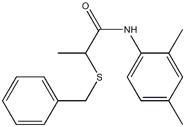 2-(benzylsulfanyl)-N-(2,4-dimethylphenyl)propanamide Struktur