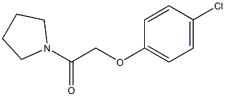 1-[(4-chlorophenoxy)acetyl]pyrrolidine Struktur