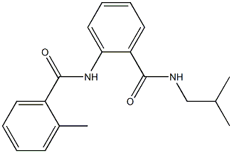 N-isobutyl-2-[(2-methylbenzoyl)amino]benzamide Struktur