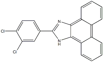 2-(3,4-dichlorophenyl)-1H-phenanthro[9,10-d]imidazole Struktur