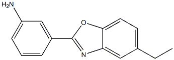 3-(5-ethyl-1,3-benzoxazol-2-yl)phenylamine Struktur