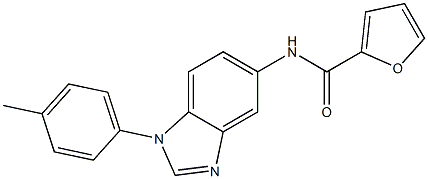 N-[1-(4-methylphenyl)-1H-benzimidazol-5-yl]-2-furamide Struktur