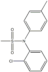 (2-chlorophenyl)-N-(4-methylphenyl)methanesulfonamide Struktur