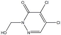 4,5-dichloro-2-(hydroxymethyl)-3(2H)-pyridazinone Struktur