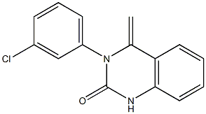 3-(3-chlorophenyl)-4-methylene-3,4-dihydro-2(1H)-quinazolinone Struktur