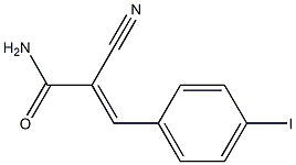 2-cyano-3-(4-iodophenyl)acrylamide Struktur