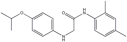 N-(2,4-dimethylphenyl)-2-(4-isopropoxyanilino)acetamide Struktur