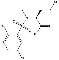 N-[(2,5-dichlorophenyl)sulfonyl](methyl)homocysteine Struktur