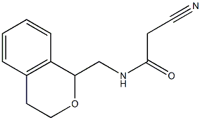 2-cyano-N-(3,4-dihydro-1H-isochromen-1-ylmethyl)acetamide Struktur