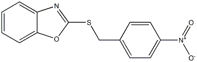 2-({4-nitrobenzyl}sulfanyl)-1,3-benzoxazole Struktur