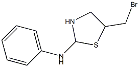 5-(bromomethyl)-N-phenyl-1,3-thiazolidin-2-amine Struktur