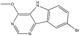 8-bromo-5H-pyrimido[5,4-b]indol-4-yl methyl ether Struktur