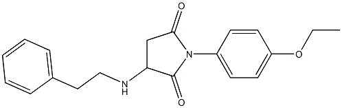 1-(4-ethoxyphenyl)-3-[(2-phenylethyl)amino]-2,5-pyrrolidinedione Struktur