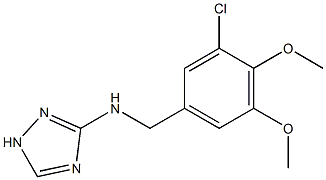 N-(3-chloro-4,5-dimethoxybenzyl)-N-(1H-1,2,4-triazol-3-yl)amine Struktur