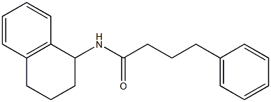 4-phenyl-N-(1,2,3,4-tetrahydro-1-naphthalenyl)butanamide Struktur