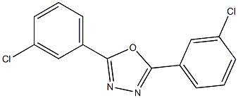 2,5-bis(3-chlorophenyl)-1,3,4-oxadiazole Struktur