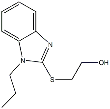 2-[(1-propyl-1H-benzimidazol-2-yl)sulfanyl]ethanol Struktur