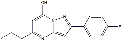 2-(4-fluorophenyl)-5-propylpyrazolo[1,5-a]pyrimidin-7-ol Struktur