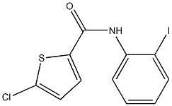 5-chloro-N-(2-iodophenyl)thiophene-2-carboxamide Struktur