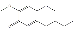 7-isopropyl-3-methoxy-4a-methyl-5,6,7,8-tetrahydro-2(4aH)-naphthalenone Struktur