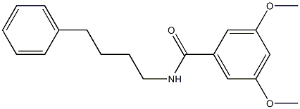 3,5-dimethoxy-N-(4-phenylbutyl)benzamide Struktur